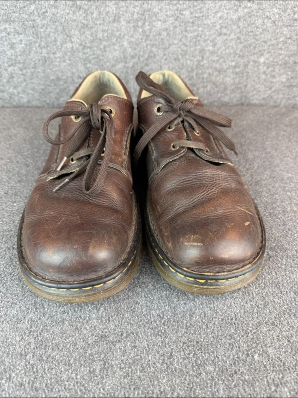 Dr. Martens Unisex Dark Brown Leather Lace-Up‎ Oxfords M9|W10